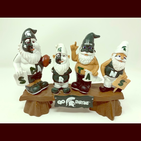 NCAA Other - Michigan State Spartans Gnome Garden Bench